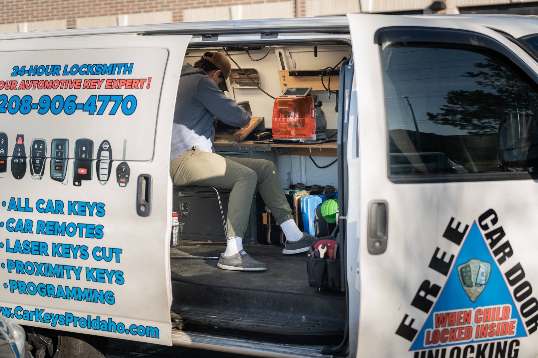 Image of Car Keys Pro van with door open
